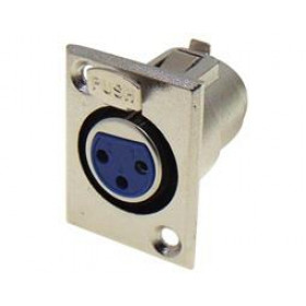 Βύσμα XLR 3 Pin Θηλυκό για Panel Μεταλλικό Ultimax MI6090