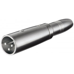 Adaptor XLR 3 Pin Αρσενικό σε 6.3mm Θηλυκό Μεταλλικό Goobay 27454