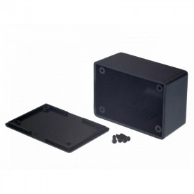 Κουτί Κατασκευών Πλαστικό ABS Μαύρο 64x44x32mm με Οδηγούς για PCB Gainta G1031B