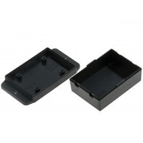 Κουτί Κατασκευών Πλαστικό ABS Μαύρο 70X50.4X30mm με Βάση Στήριξης Gainta NUB705029BK