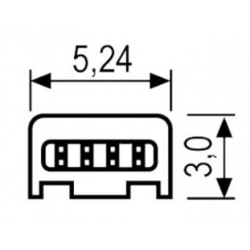 Καλώδιο USB 2.0 Type A Αρσενικό σε Mini USB 4 Pin Αρσενικό 1.5m