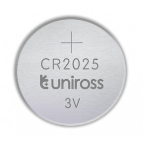 Uniross Μπαταρία Λιθίου CR2025 3V 80mAh 5τμχ UNCR2025-B5