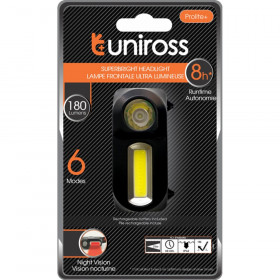 Uniross Prolite Plus Φακός Κεφαλής Επαναφορτιζόμενος LED 180lm