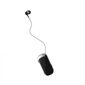 XO Bluetooth In Ear Handsfree Μονό Πέτου με Μηχανισμό Μαζέματος Καλωδίου Μαύρο XO-ΒΕ21