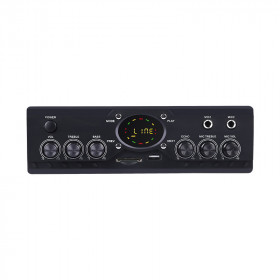 Megasound 018 Ραδιοενισχυτής Ήχου Stereo 2x30W RMS 4-16Ω FM/USB/SD/MIC/Bluetooth Μαύρος