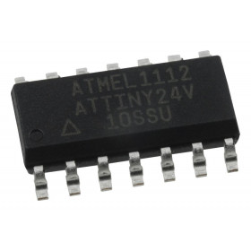 Μικροελεγκτής AVR ATTINY24V-10SSU EEPROM 128B SRAM 128B Flash 2kB SO14