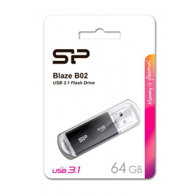 Flash Drive Silicon Power 64GB USB 3.1 Blaze B02 64GB Μαύρο