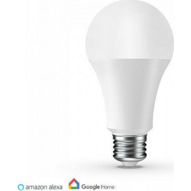 V-TAC Wi-Fi Λάμπα LED A60 E27 10W RGBW Dimmable Συμβατή με Amazon Alexa & Google Home VT-5119