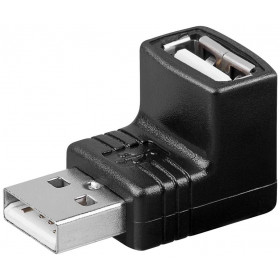 Adaptor USB 2.0 Type A Αρσενικό σε Θηλυκό Γωνία Goobay 68920