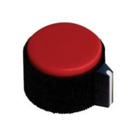 Κομβίο για Ποτενσιόμετρο Κόκκινο Πλαστικό με Βίδα  Φ6.4mm/25.4mm