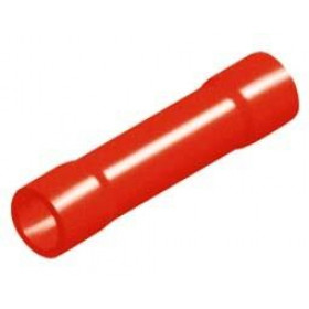 Ακροδέκτης Συνδετικός Σωληνωτός για Καλώδιο έως 1.5mm² με Κόκκινη Μόνωση Χαλκός BC1V