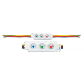LED Module RGB SMD5050 12VDC 0.72W 100lm 120° IP65 67.5x19.5x5.6mm