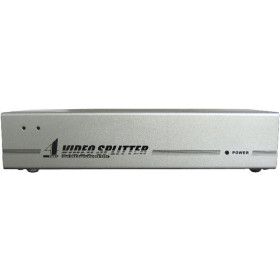 VGA Splitter 1 Είσοδος / 4 Έξοδοι με Τροφοδοσία Ασημί VSP-40