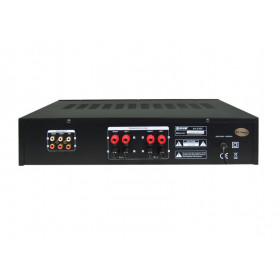 React AV-2305B Ενισχυτής Ήχου Karaoke Stereo με 4 Εξόδους Ηχείων 2x60/50W RMS 4/8Ω Μαύρος