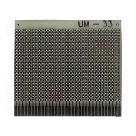 Πλακέτα Εποξική 2 Στρωμάτων Διάτρητη με Γραμμές 75x83mm, Πάχος 1.5mm PP-UM33