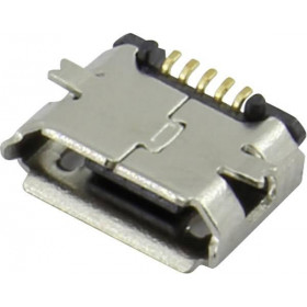 Βύσμα Micro USB 2.0 5 Pin Θηλυκό Οριζόντιο για PCB SMD Attend 207A-BBA0-R