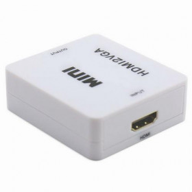 Μετατροπέας HDMI In / VGA Out & Ήχο Τροφοδοσία από Καλώδιο USB Λευκό Anga PS-M630