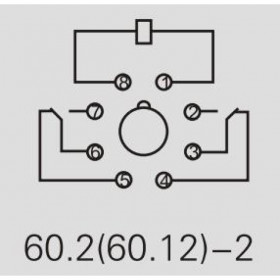 Ρελέ Ηλεκτρομαγνητικό 115VAC 10A 2 Επαφών N.O+N.C 8 Pin Λυχνίας Asiaon 60.12-2