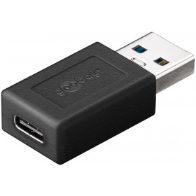 Goobay Μετατροπέας USB-A 3.0 Αρσενικό σε USB-C 3.2 Θηλυκό Μαύρο 45400