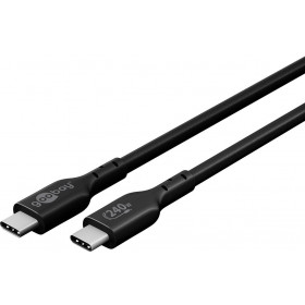 Καλώδιο Φόρτισης & Data USB-C σε USB-C 240W USB 2.0 1m Μαύρο Goobay 61717