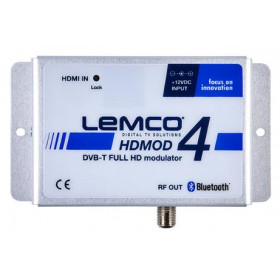 Lemco HDMOD-4 Ψηφιακό Stereo Modulator (Διαμορφωτής) DVB-T 1080p H.264 UHF 90dBμV με Bluetooth