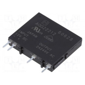 Ρελέ Solid State 1 Φάσης 9.6÷14.4VDC, Επαφή 75÷264VAC 2Α, 4 Pin για PCB Panasonic AQG22212