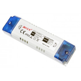 Τροφοδοτικό Switching για Ταινίες LED 12VDC 5A/60W Πλαστικό Slim με Κλέμες LPS-60-12