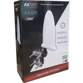 AX Red AX 075 Εξωτερική Κεραία TV με Ενίσχυση 30dB Τροφοδοσία μέσω TV ή Αποκωδικοποιητή
