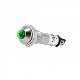 Ενδεικτική Λυχνία LED Πράσινη Φ8.2mm 12VDC IP40 με Faston Ninigi IND8-12G-A