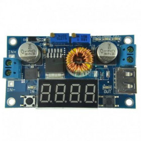 Step Down DC Converter In: 1.25÷32VDC Out: 5÷36VDC 5A με Οθόνη 3 Ψηφίων & USB Έξοδο Okystar OKY3497-7