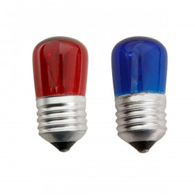 Λαμπάκι Πυρακτώσεως Νυκτός E27 5W Κόκκινο & Μπλε Eurolamp