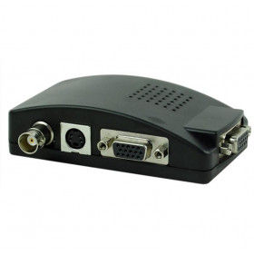 Μετατροπέας Αναλογικό Video BNC/S-Video σε VGA με Τροφοδοτικό Μαύρος CVT-751/BNC
