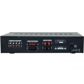 React AV-1300 /S Ενισχυτής Ήχου Karaoke Stereo με 5 Εξόδους Ηχείων 2x80W 8Ω Ασημί