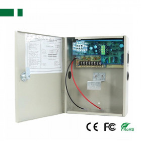 Τροφοδοτικό Switching 12VDC 5A για Συστήματα Ασφαλείας με 4 Εξόδους & Λειτουργία UPS 190x230x75mm Anga CP1209-5A-4-B