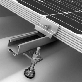 Τερματικά Στηρίγματα Φωτοβολταϊκών Panel με Προφίλ Αλουμινίου Πάχους 45mm Χωρίς Βίδα & Παξιμάδι