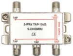 Διακλαδωτής TAP-OFF 3 Εξόδων 10dB 5-2400MHz