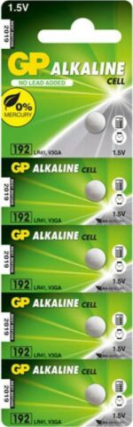GP Αλκαλική Mπαταρία 192 (LR41) 1.5V 5τμχ - Image 2