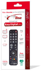 JollyLine Universal Easy Digital Plus Τηλεχειριστήριο Universal για Αποκωδικοποιητές & Βασικές Λειτουργίες TV Μαύρο JL1902 - Image 2
