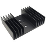 Ψύκτρα Αλουμινίου για Transistor TO-3/SOT-9/TO-66, 70x97x25mm 2.5K/W Μαύρη ΒΚ04