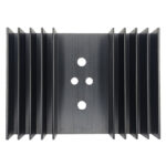 Ψύκτρα Αλουμινίου για Transistor TO-3/SOT-9/TO-66, 70x97x25mm 2.5K/W Μαύρη ΒΚ04 - Image 2