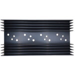 Ψύκτρα Αλουμινίου για Transistor TO-3/SOT-9/TO-66, 200x97x25mm 2.5K/W Μαύρη ΒΚ__04 - Image 2