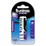 Uniross Μπαταρία Επαναφορτιζόμενη Li-Ion 18650 3.6V 2500mAh UM18650BT25