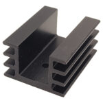 Ψύκτρα Αλουμινίου για Transistor TO-220/SOT-32, 40x40x15mm 7K/W Μαύρη ΒΚ17