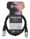 Καλώδιο XLR Balanced Αρσενικό σε Θηλυκό 1.5m Μαύρο Hilec CLPRO-XMXF/1.5