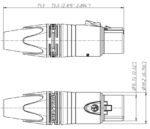 Βύσμα XLR 3 Pin Θηλυκό Καλωδίου Μεταλλικό Neutrik NC3FXX - Image 3