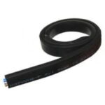 Ηλεκτρολογικό Καλώδιο H07VVH6-F 2x1.5mm² Εύκαμπτο Πλακέ Μαύρο 100m Top 02.026.0486