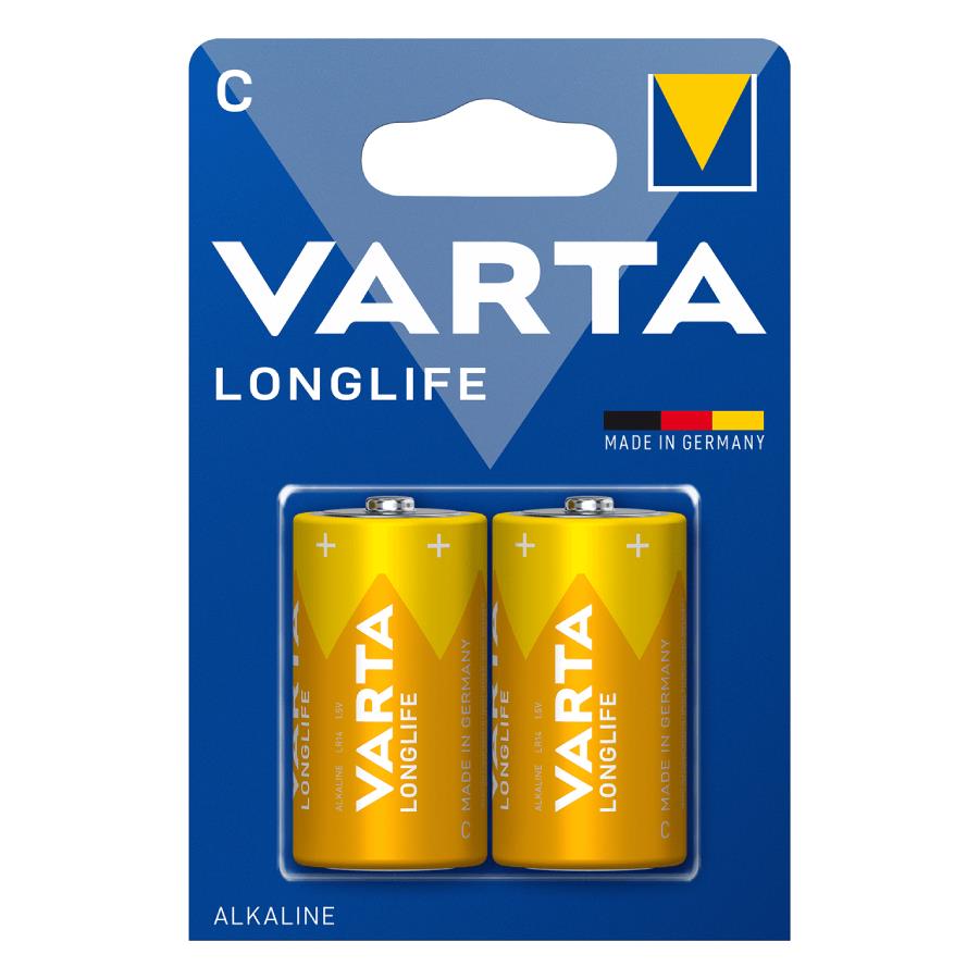 5252632-o1.jpg Varta LongLife Αλκαλικές Μπαταρίες C 1.5V 2τμχ 4114101412 - Image 1