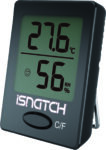 iSnatch Tempy Θερμόμετρo / Υγρασιόμετρo -50~+70°C Επιτραπέζιο & Μαγνήτη 58x45x17mm Μαύρο 64.3301.11