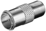 Adaptor F Quick Αρσενικό σε F Θηλυκό Μεταλλικό Goobay 67311