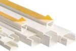 Κανάλι Καλωδίων Πλαστικό Αυτοκόλλητο 20x10mm Μήκος 2m Λευκό